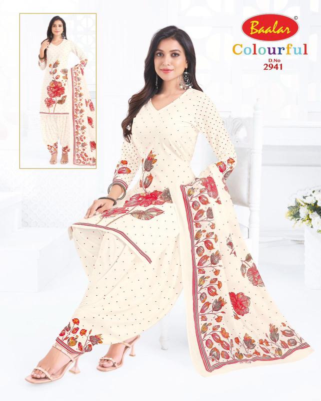 Baalar colourful vol-29 kalamkari dress material wholesale bangalore